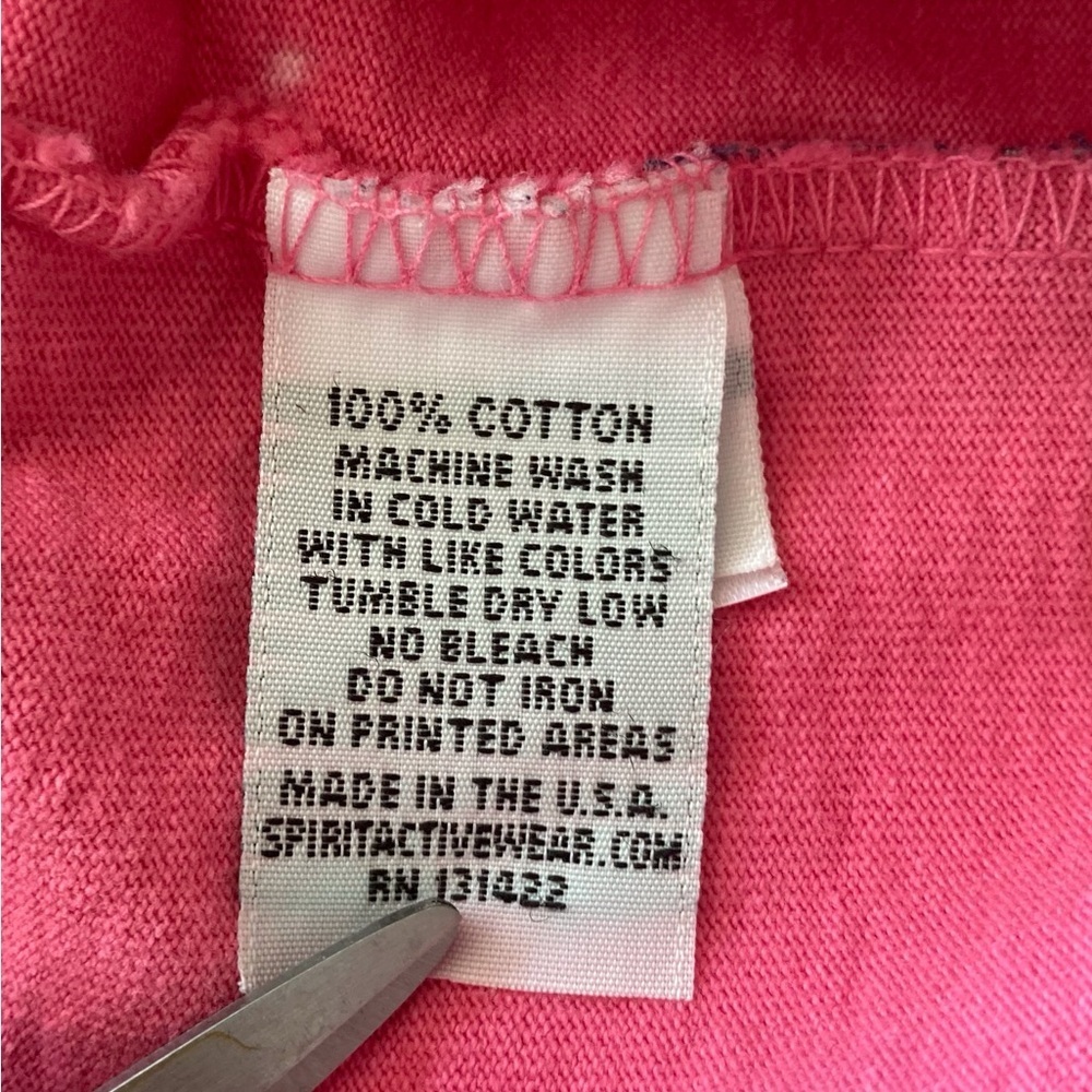 Spirit jersey - Anchored in the South Oversized Cotton Coastal Style Size M pink - Picture 10 of 12